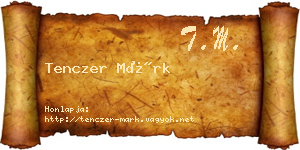 Tenczer Márk névjegykártya
